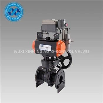 Penggerak Pneumatik WCB Flange Ball Valve