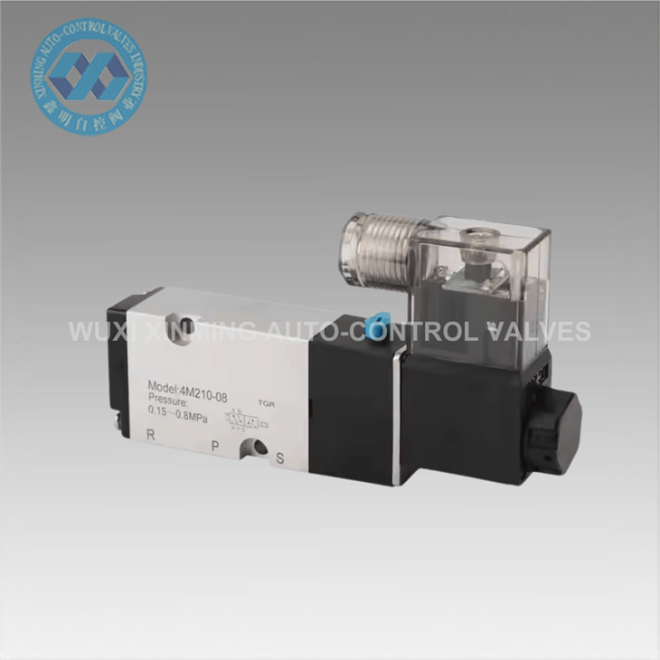 2- cara 5- port valve solenoid pneumatik tekanan tinggi (0-10 mpa)