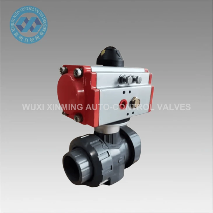 Double Sleeve Polyvinyl Chloride Ball Valve