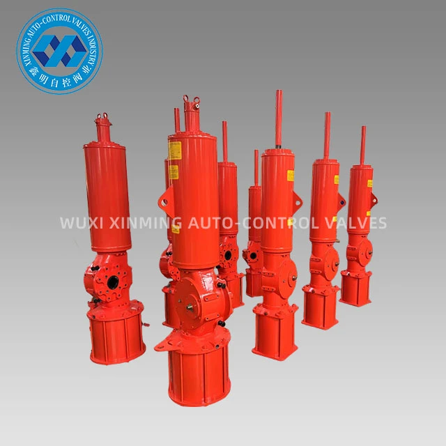 Aluminium Alloy Spring Reset Pneumatic Actuator, penggerak berputar pneumatik berganda