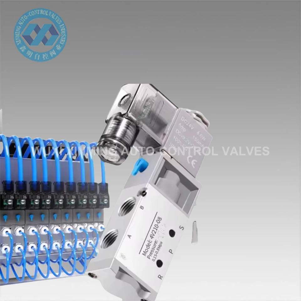 Single Acting Cylinder G18 Inch G14 Inch 4V210-08AC220V Electromagnetic Pneumatic Solenoid Valve