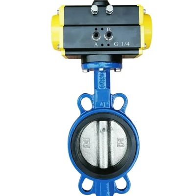 Harga pengeluar Cina Pneumatic Stainless Steel Wafer Butterfly Valve