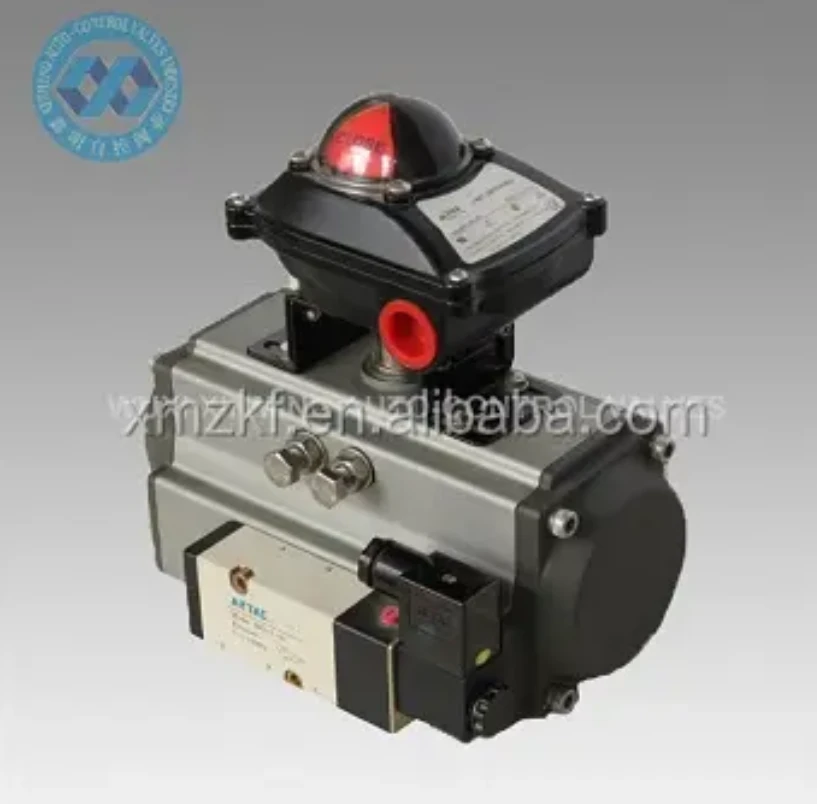 Penggerak Silinder Pneumatik Valve Airtac dengan Penunjuk Kedudukan Penggerak dan Injap Solenoid Airtac